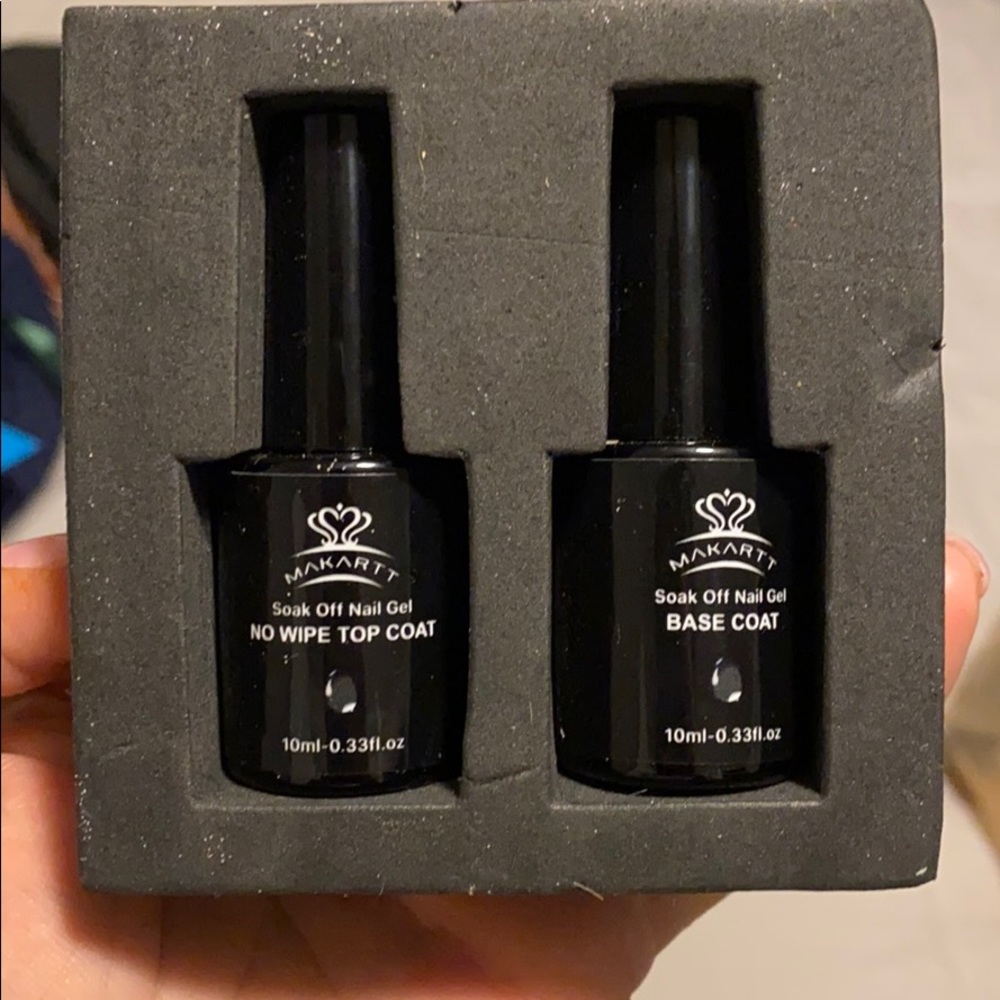 Gel base and top coat.